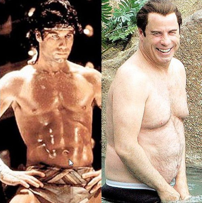 John Travolta torso