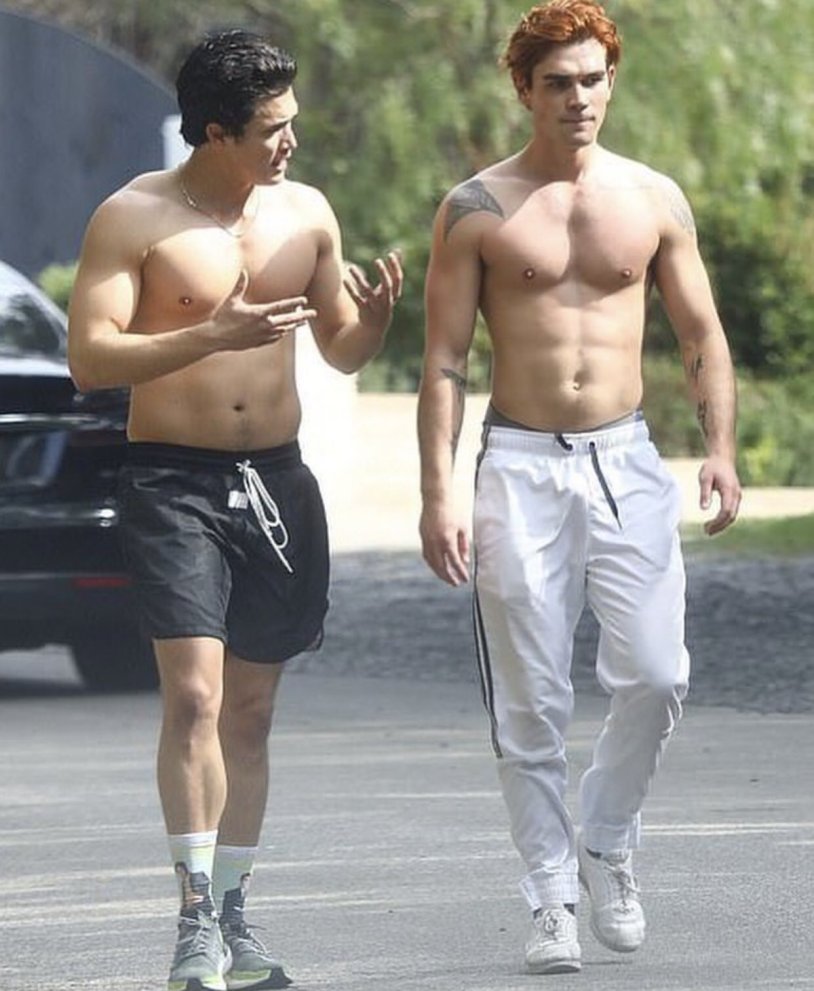 Charles Melton torso