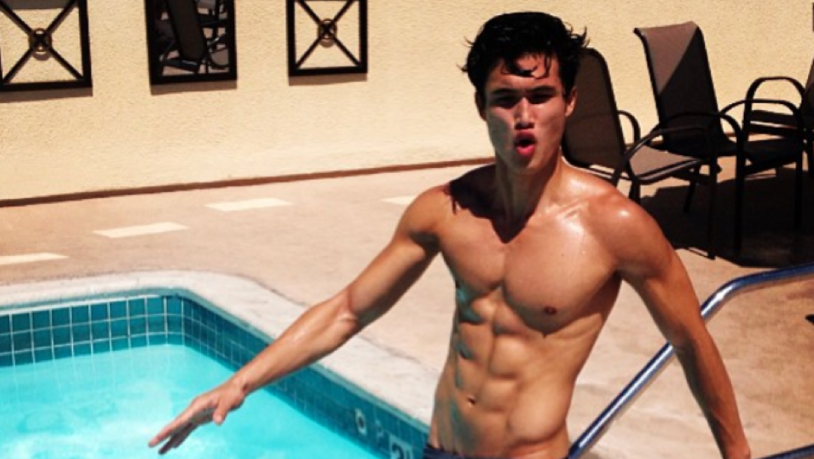 Charles Melton torso