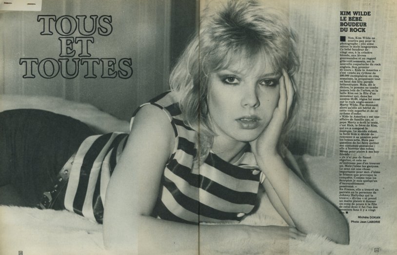 Kim Cartoll in his youth in stockings