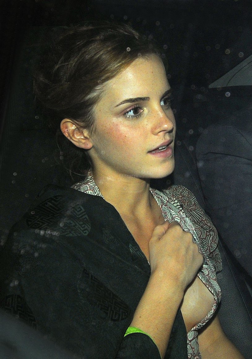 Emma Watson lit up