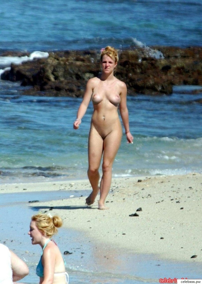 Britney Spears Naked on the beach
