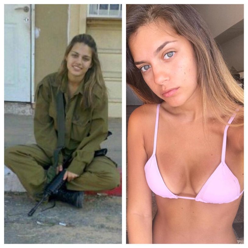 Israeli girls military and police officers