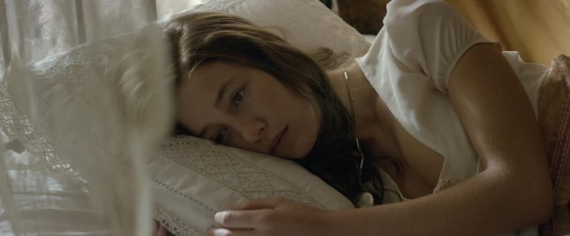 Charlotte Vega bed stage