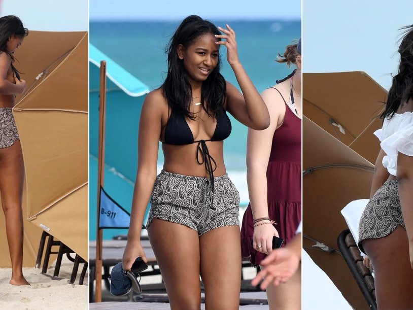 Sasha Obama catches up with Kim