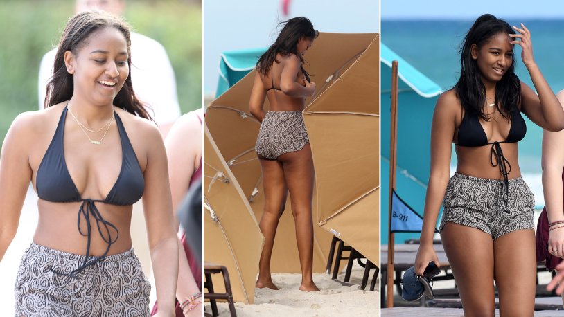 Sasha Obama in a swimsuit photo