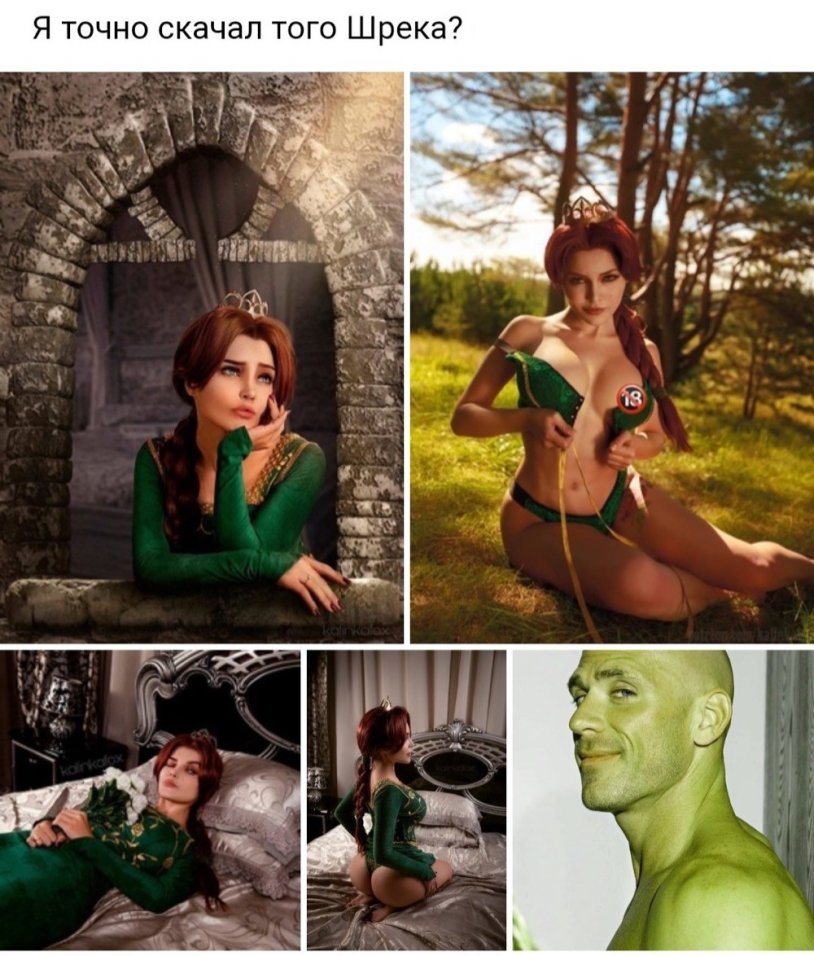 Naked Princess Fiona Shrek