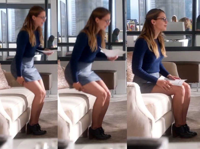 Melissa Benoist in shorts