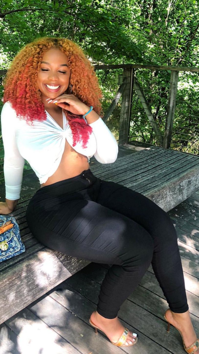 Model Ravie Loso in a swimsuit