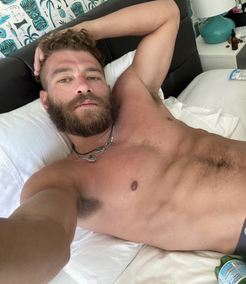 Xander Corvus with a beard