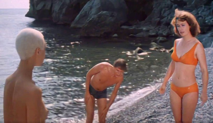 Lyudmila Nilskaya in his youth swimsuit