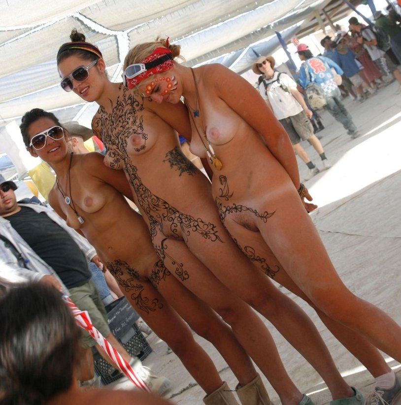 Festival of naked hairy women