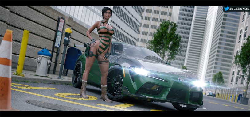 Lara Croft Comic Bondage