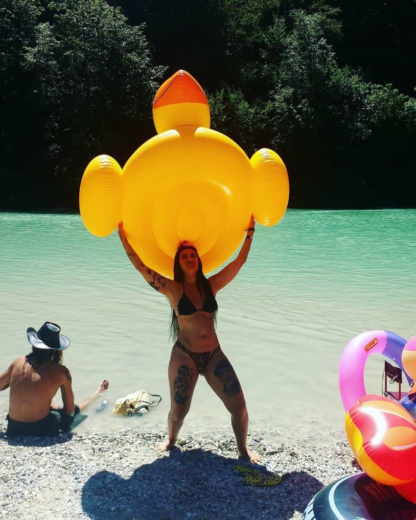 Fernanda Lira in a swimsuit