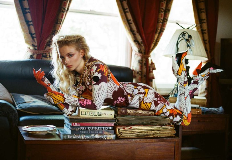 Freya Allan on a horse