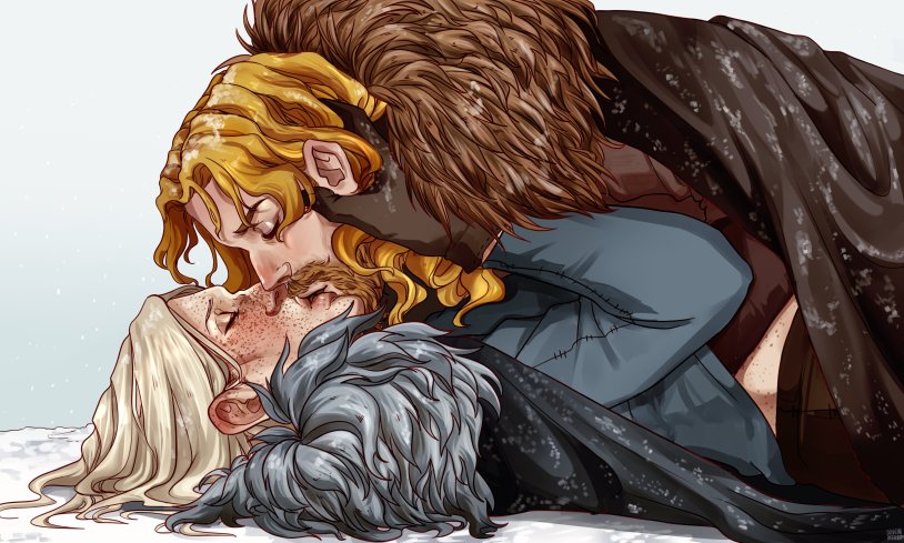 Fanart Jaime and Brienne Christmas