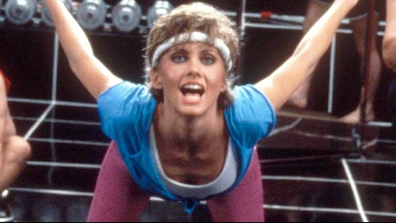 Olivia Newton Jones in his youth legs