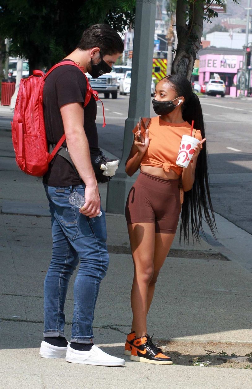 Skai Jackson in a swimsuit