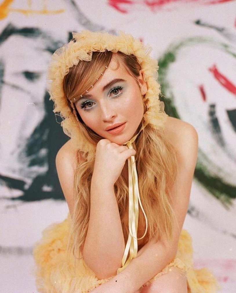 Sabrina Carpenter in a swimsuit