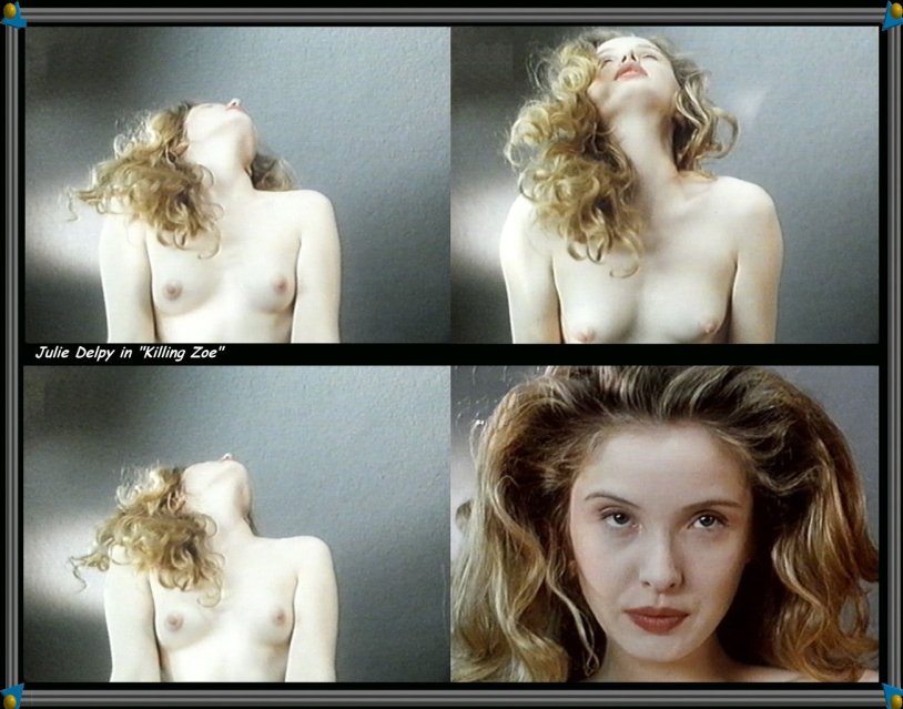 Julie Delpi Naked in front of the midnight