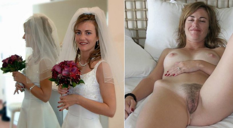 Naked brides after the wedding
