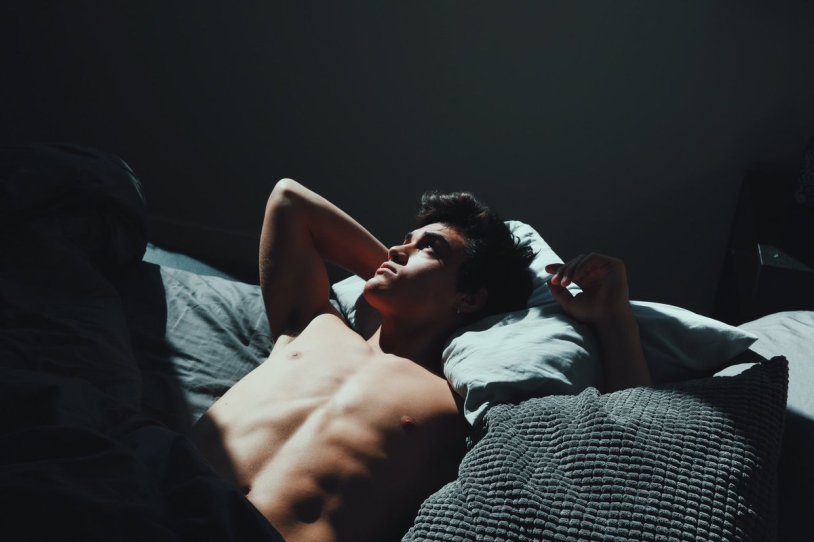 A guy with a girl in the fitting room