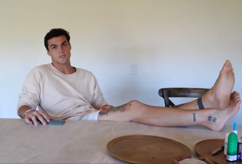 Frankenstein guy bare feet