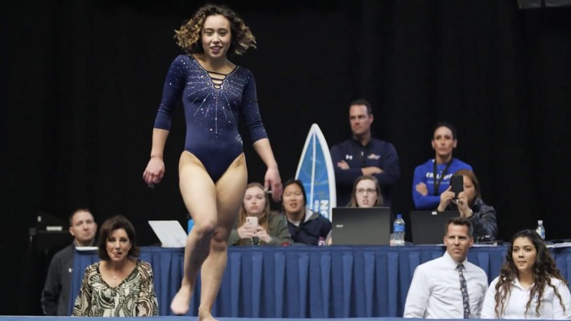 American gymnast Kaitlin Okhashi