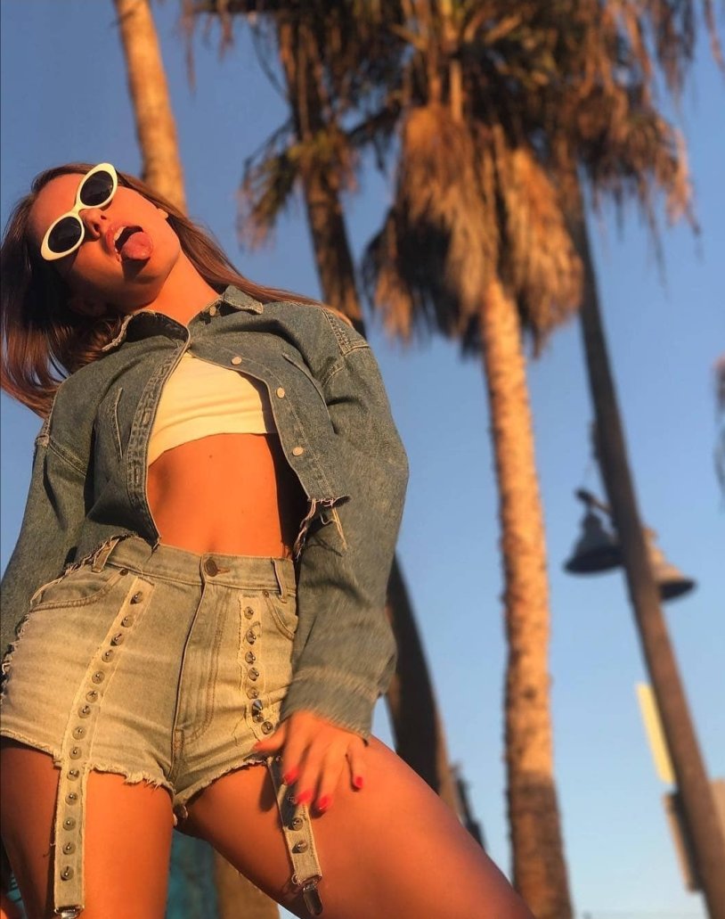 Alexandra Stan in a swimsuit