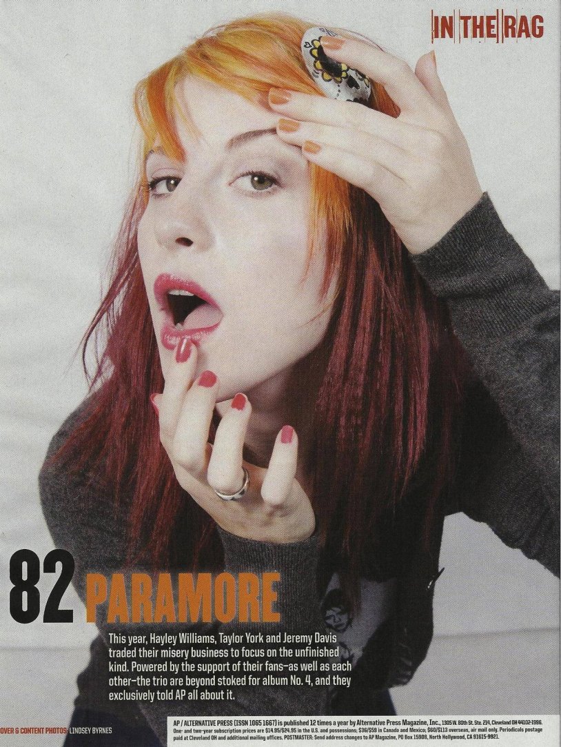 Hayley williams from paramore