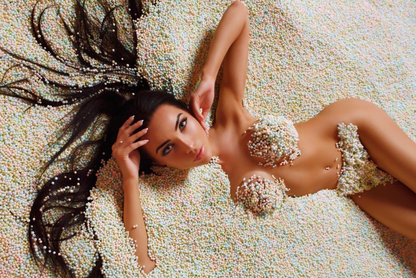 Marianna Feitful and Alain Delon