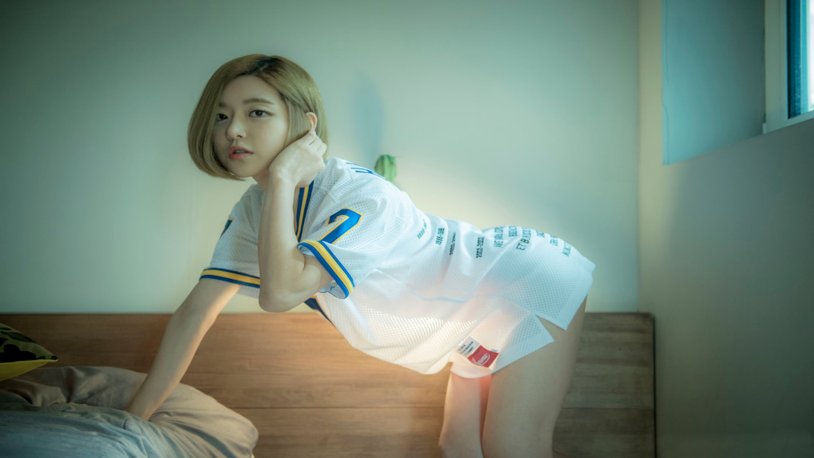 DJ Soda in a swimsuit