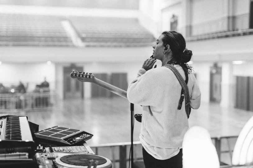 Meme with binoculars