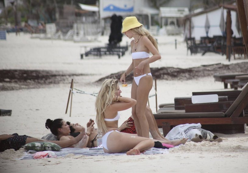 Delaila Picart in a swimsuit