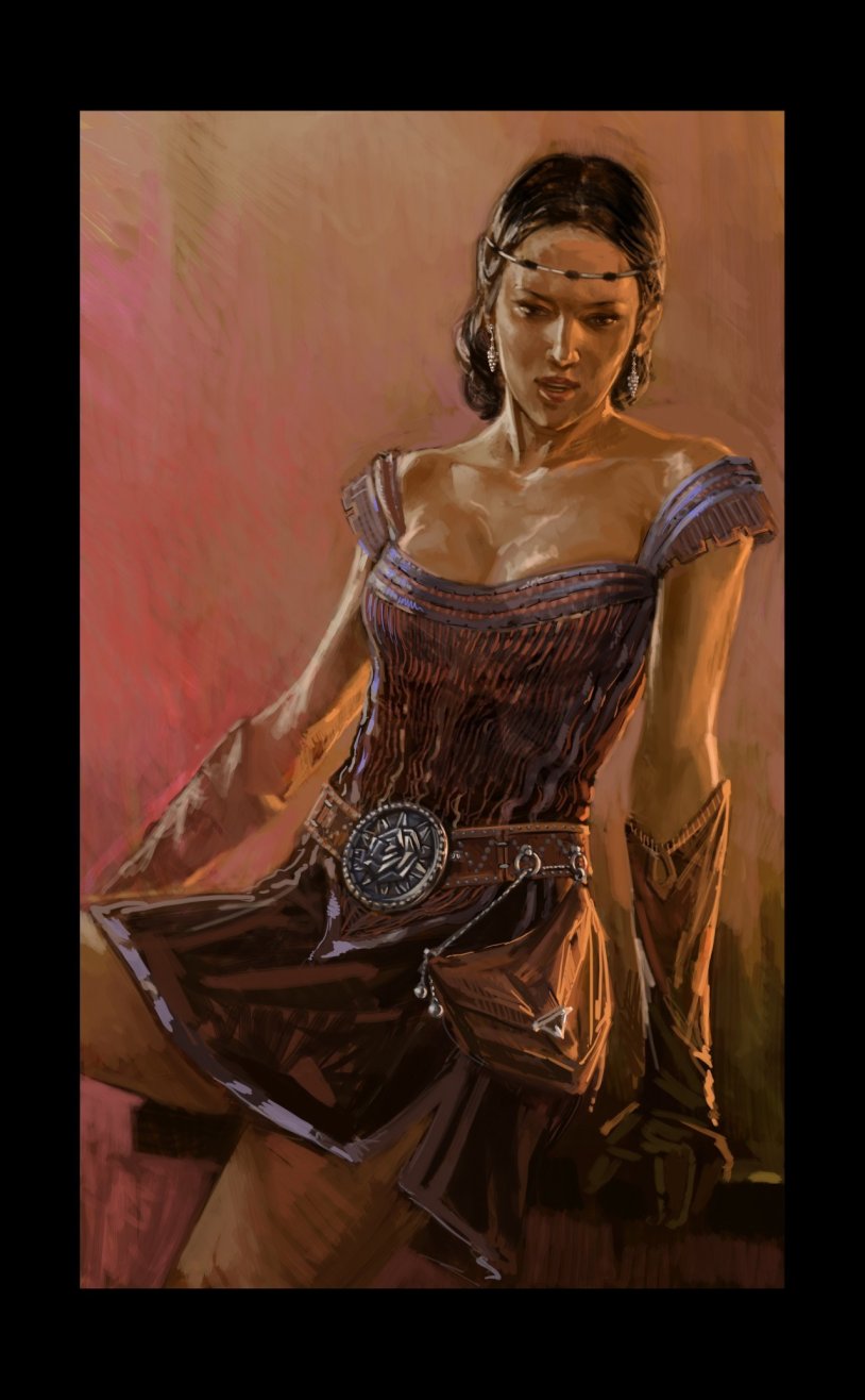 Sabrina Glevissig at a collection of sorcerers