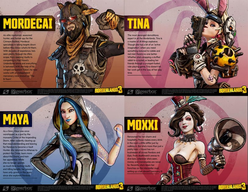 Borderlands 3 characters MOXXI