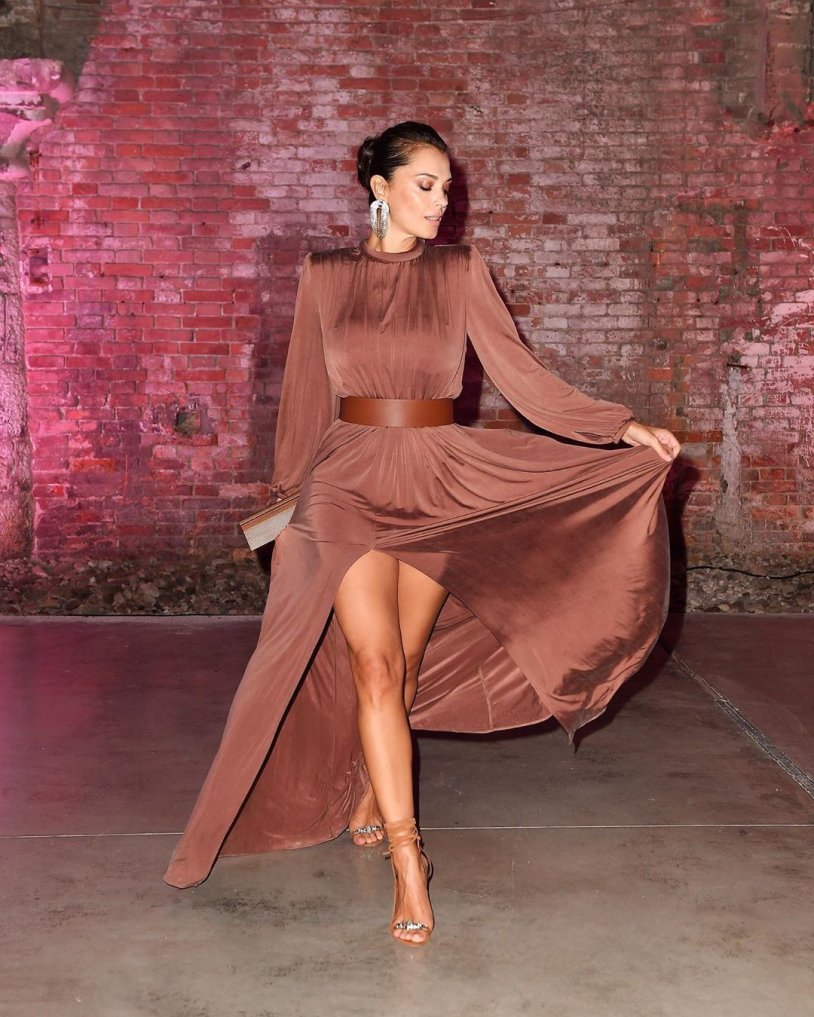 Elisabetta franchi dress red with an open back 2020