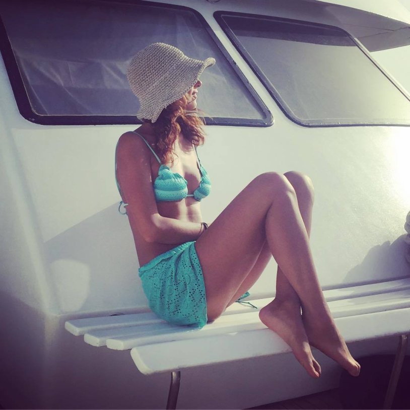 Giorgia Meloni on the Beach