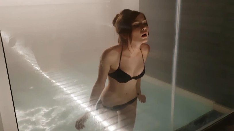 Karina Sycheva in a swimsuit