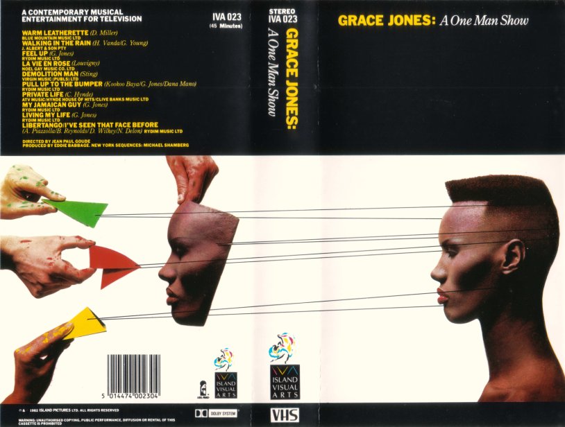 Grace Jones in a swimsuit