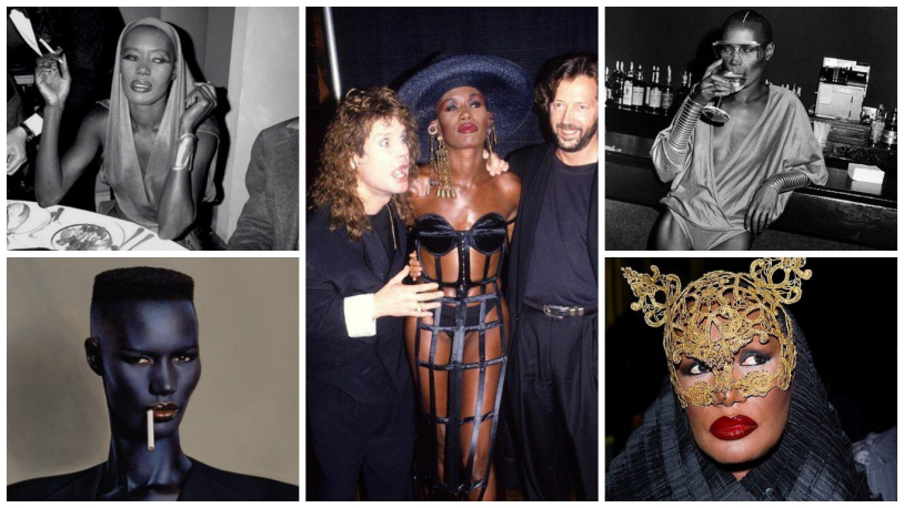 Chris Stanley and Grace Jones