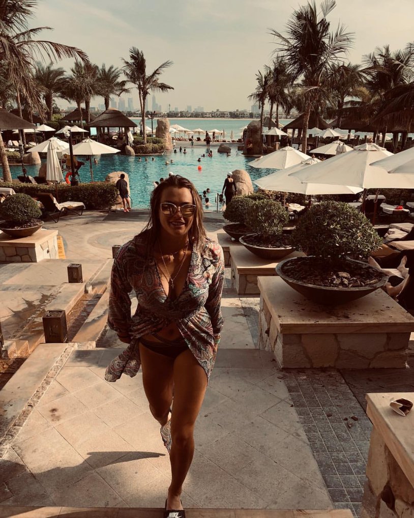 Sobolenko Arina tennis in a swimsuit