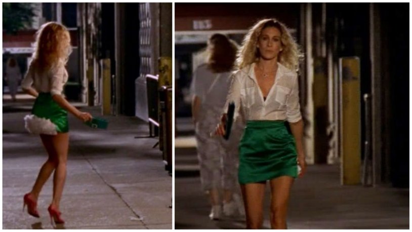 Sarah Jessica Parker on the set of the new season