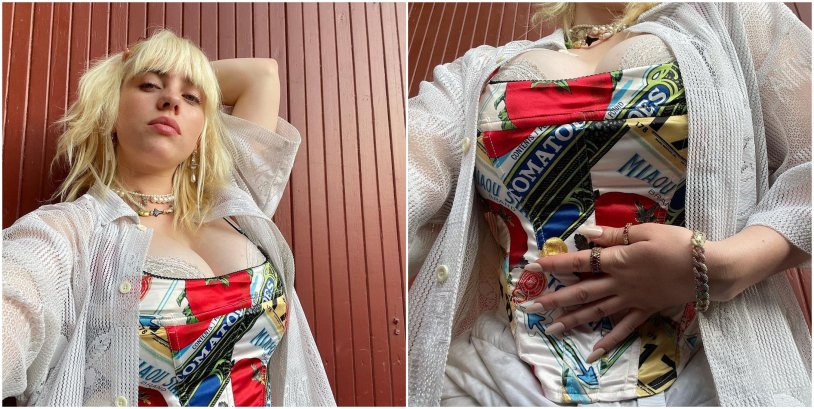 Billy Aisha in a swimsuit