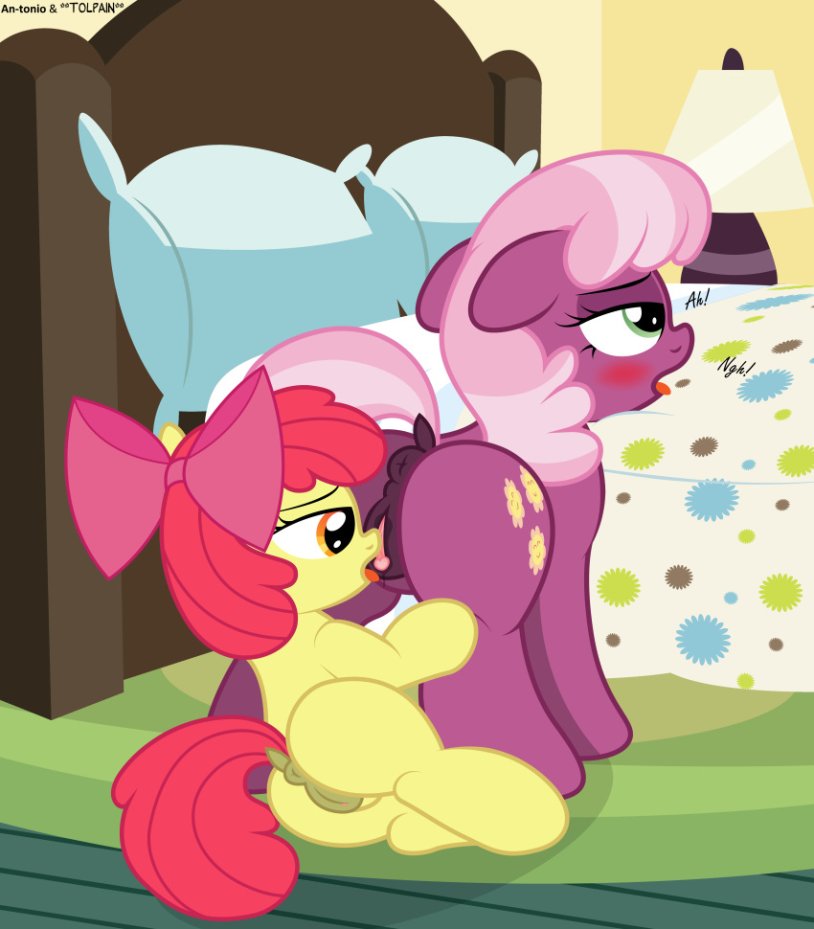 Diamond Tiara and Apple Bloom