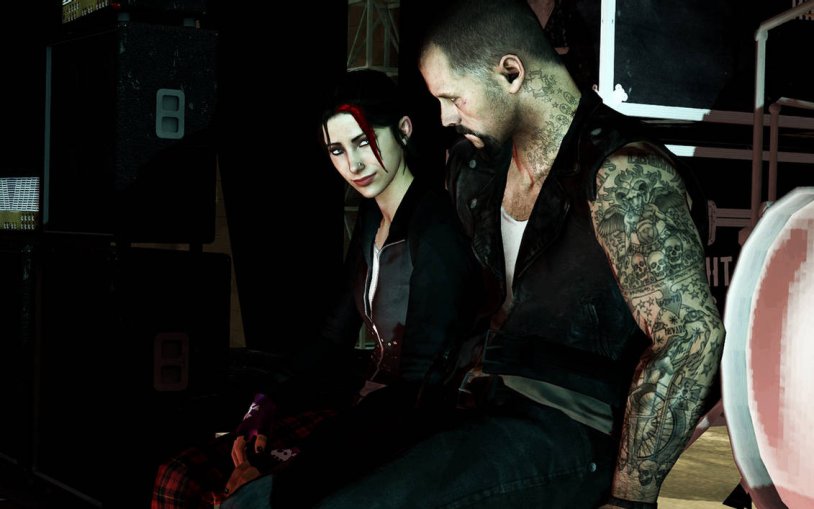 Anal casting on a black couch