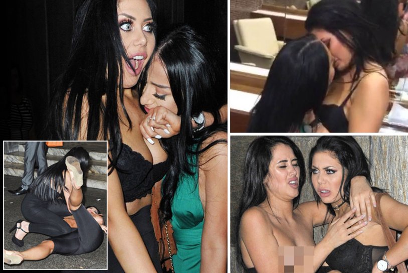 Chloe Ferri Drunk kisses his girlfriend and takes off her panties