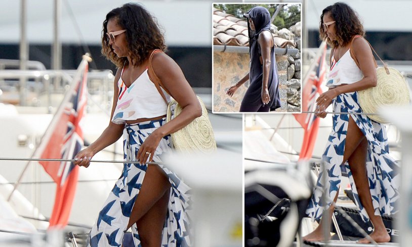 Barak and Michelle Obama in youth