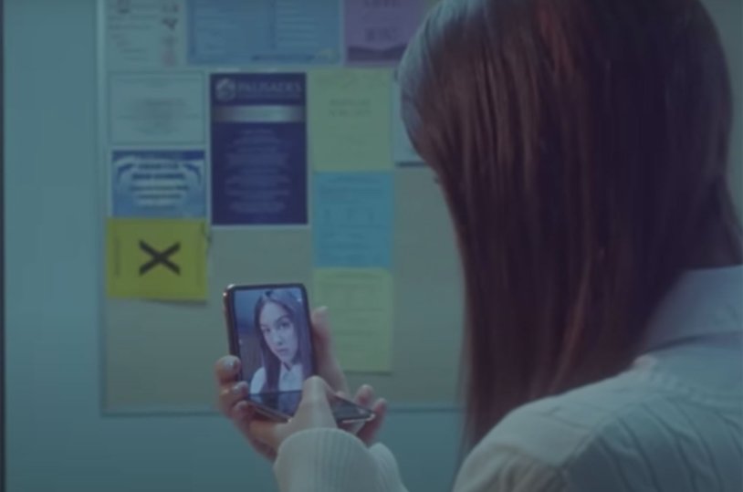 Olivia Rodrigo in profile