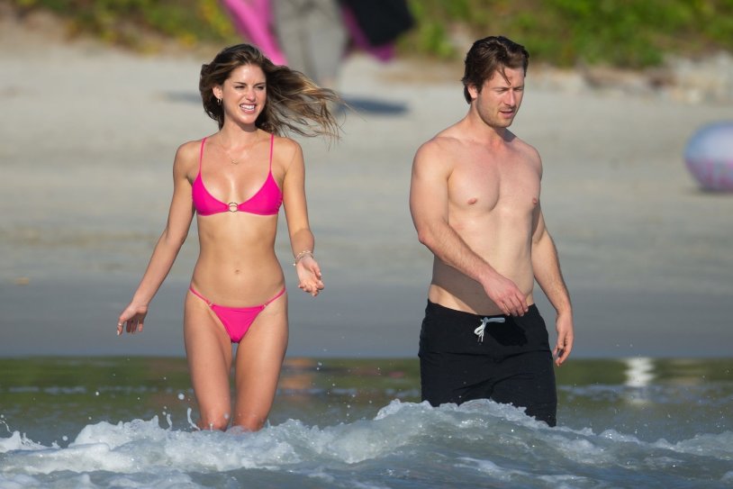 Glen Powell and Gigi Paris